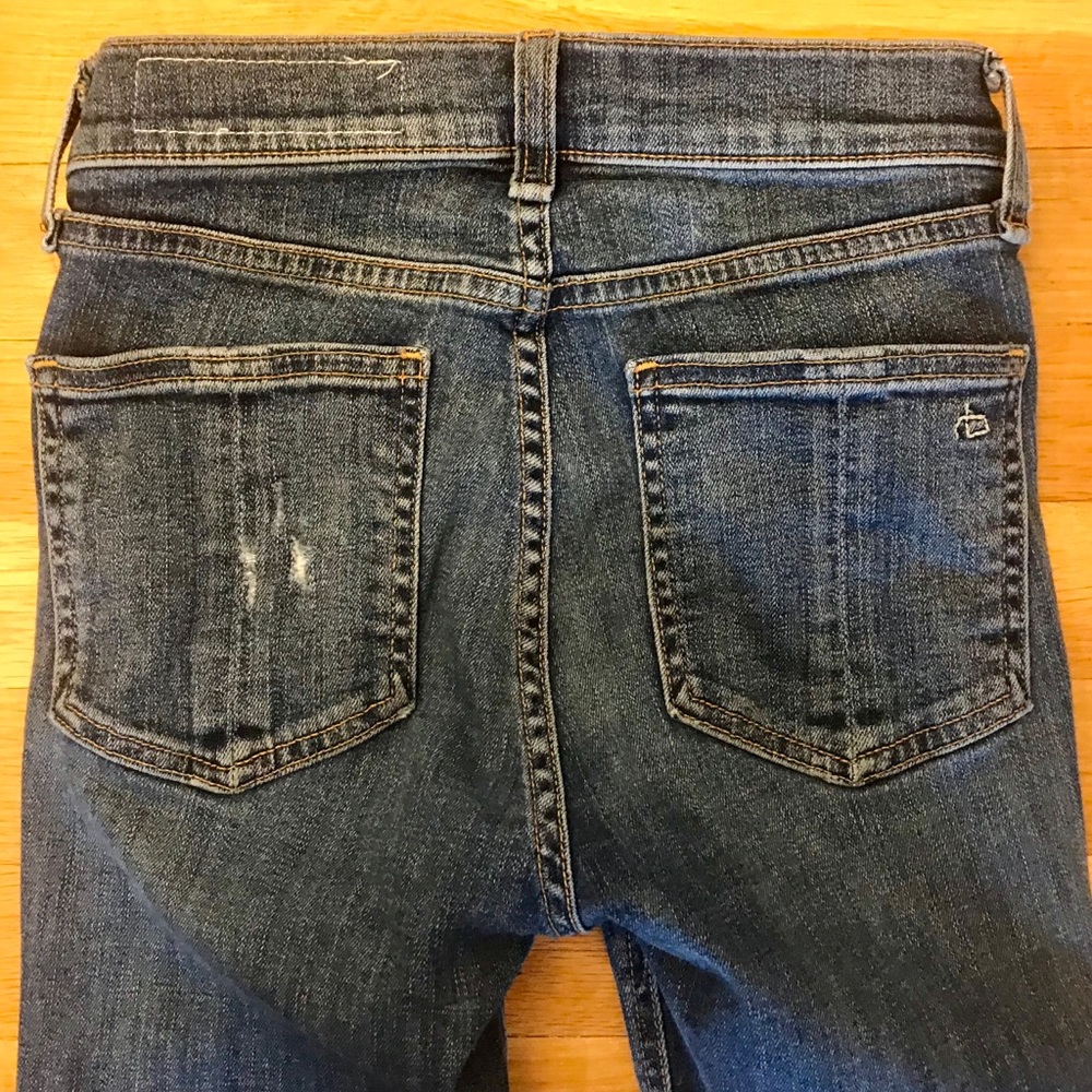R&B High Rise Skinny with Large Rip - Picture 2 of 5